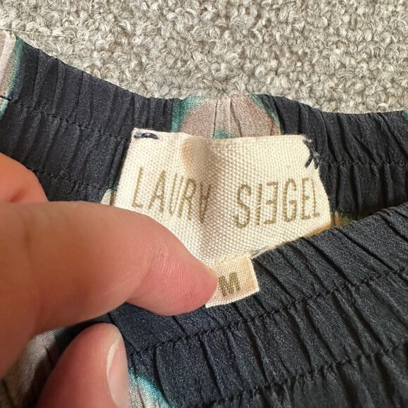 Laura Siegel Tie Dye Silk Loose Lightweight Women's Elastic Pants Size Medium - Picture 2 of 5